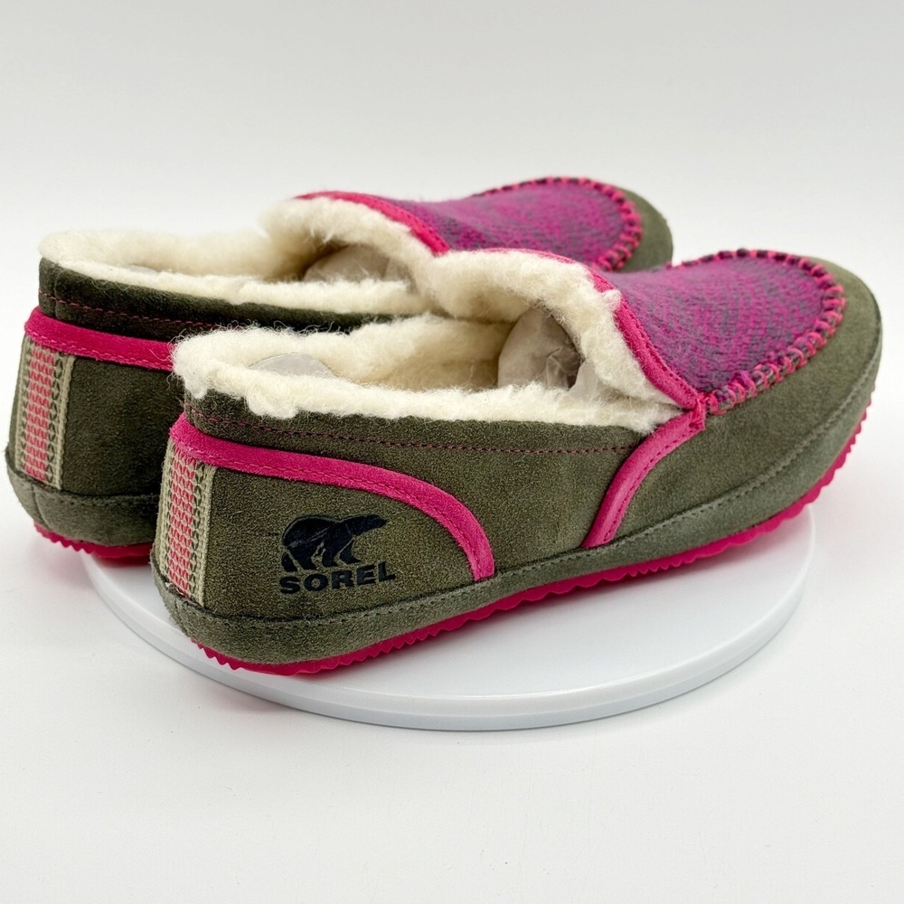 Sorel Tremblant II Slipper Womens Size 7 Moc Suede Stone Pink NL3038-052 New - Picture 7 of 10